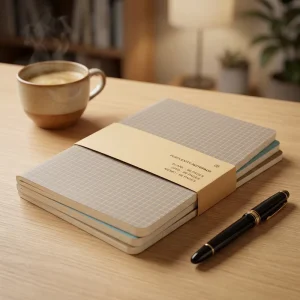 Practical Sustainable Cloth Sewn Softcover Notebook Spot UV Printing for Graduation Student Prize Gift Custom Design Available