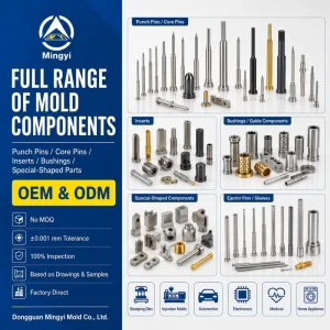 Precision Tooling Elements: Mold Inserts, Die Plates, Punches and Cores Custom Manufacturing Service