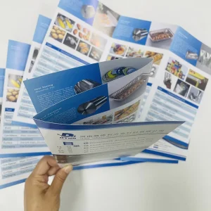 Premium A5 Custom Business Brochures Product Flyers Hard Cover CMYK Offset Paper Embossing Coated Cardboard Printing Services