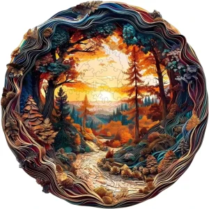 Premium Custom 500pcs Jigsaw Puzzle Rotary Die Cut Solid Oak Wood Velvet Touch Coating OEM Educational Toy Gift