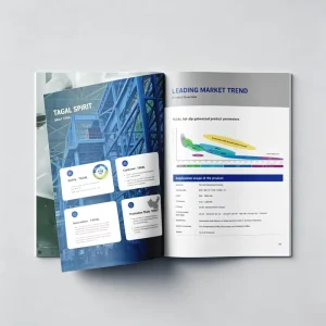 High Quality Corporate Company Profile Brochure Custom Offset Printing Business Catalog with Perfect Bindin
