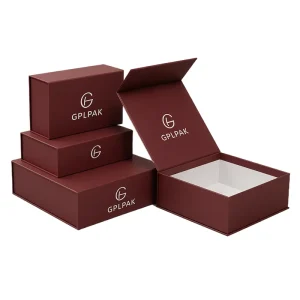 Premium Custom Logo Luxury Large Matte Paper Cardboard Black Foldable Empty Magnetic Folding Closure Gift Box Packaging