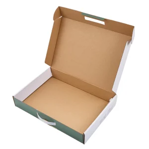Premium Custom Portable Corrugated Box with Handle Rigid Cardboard Packaging for Gift Set Retail Display