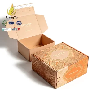 Premium Custom Printed Zipper Opening Mailer Box Recyclable Paper Packaging for Cosmetics Perfume and Beauty Products