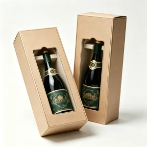 Premium Eco Friendly Recyclable 2 Bottle Whiskey Packaging Box For Sale