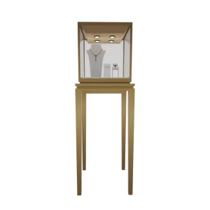 Premium Luxury LED Lit Jewelry Display Showcase Cabinet Custom Size Color Recyclable Eco Friendly Design for Commercial Retail