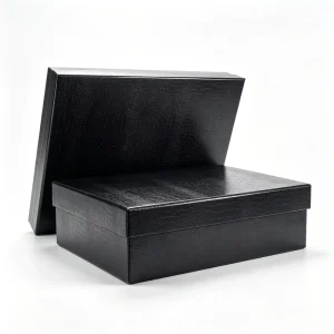 Premium Paper Boxes Leather Gift Box Rigid Cardboard Magnetic Closure Sponge EVA Liner Embossing Foil Stamping