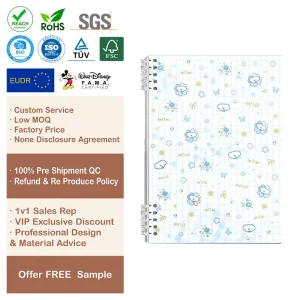 Premium Personalized Hardcover Spiral Journal B5 Dotted Sketchbook Book Notes for Independent E Commerce Brands