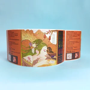Premium Quality Custom Logo Printed Self Adhesive with Gold Stamping Bottle Labels for Can & Bottle