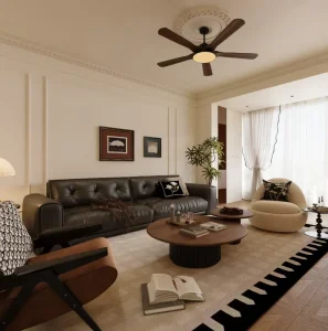 Premium Retro Classic 3D Rendering Effect Diagram Custom Vintage Interior Design Residential & Theme Hotel Application