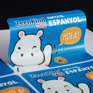 Print Design Waterproof Bottle Packaging Label Roll logo Die Cut Vinyl Self adhesive Custom Pvc Sticker