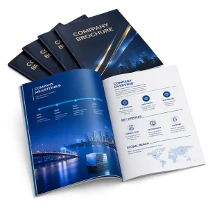 Print Softcover Book With Art Paper Coated Saddle Stitch Brochure Catalog Magazine Printing Services