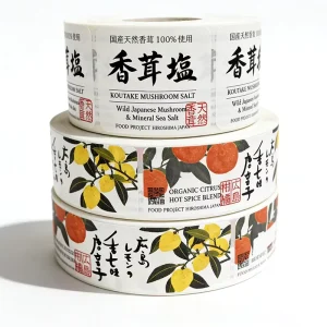 Printable Self-Adhesive Waterproof PVC/PP Food Packaging Labels Custom Printing