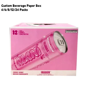 Printed 12 Pack 355ml 12oz Beer Sparkling Water Soda Cans Bottle Packaging Paper Box