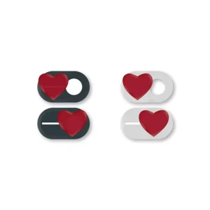 Privacy Protector Webcam Cover Heart Shaped Pattern for Macbook Tablets Laptop Smartphone