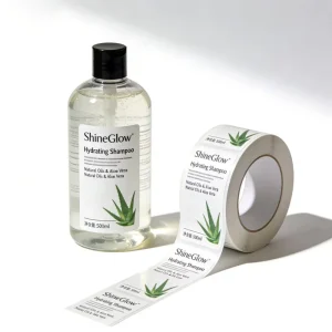 Private Custom Design Shampoo Labels Self Adhesive Strong Adhesion Waterproof Label Roll Printing Logo Stickers