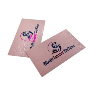 Private Design Customized Printing Luxury Scratch Resistant Spot UV Gold Foil CMYK Coated Paper Business Cards