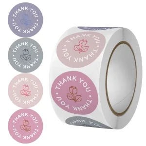 Private Design Product Labels Maker Self Adhesive Vinyl Round Waterproof Sticker Roll Paper Custom Printing Logo Label Stickers