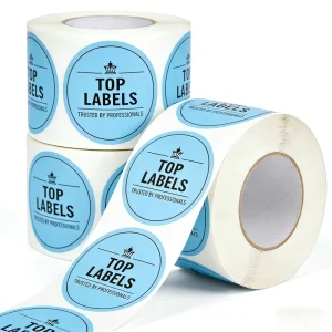 Private Design Product Labels Maker Self Adhesive Vinyl Round Waterproof Sticker Roll Paper Custom Printing Logo Label Stickers
