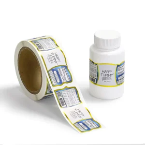 Private Design Product Labels Maker Self Adhesive Vinyl Round Waterproof Sticker Roll Paper Custom Printing Logo Label Stickers