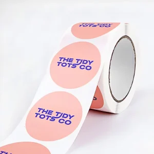 Private Design Product Labels Maker Self Adhesive Vinyl Round Waterproof Sticker Roll Paper Custom Printing Logo Label Stickers