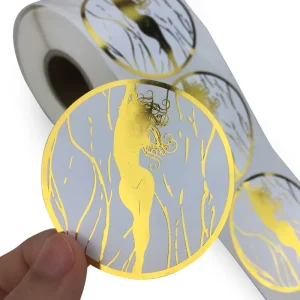 Private Design Product Labels Self Adhesive Vinyl Round Waterproof Sticker Roll Paper Custom Printing Logo Label Stickers