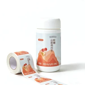 Private Design Product Printing Labels Maker Self Adhesive Vinyl Round Waterproof Sticker Roll Paper Custom Logo Label Stickers