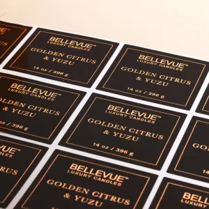 Private Design Product Waterproof Label Transparent Round Self Adhesive Vinyl Stickers Printing Custom Logo Sticker Label