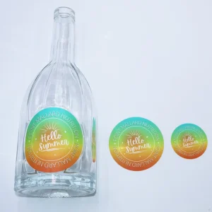 Private Design Self Adhesive Vinyl Oil Proof Durable Waterproof Food Packaging Labels Roll Paper Custom Printing Logo Stickers
