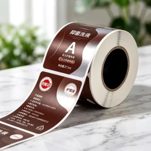 Product Bottle Label Printing Custom Adhesive Sticker Roll Waterproof Vinyl Sticker