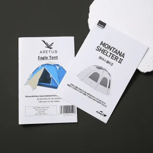 Product Brochure Design Layout UV Printing Tri Fold Leaflet Single Page Promotional Manual Instruction Booklet Custom