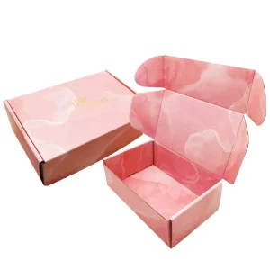 Product Design Digital Printing Postal Boxes Packaging for Custom Logo Wig/Clothes/Makeup Corrugated Mailer Paper Boxes