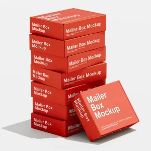 Product Design Digital Printing Postal Boxes Packaging for Custom Logo Wig Clothes Makeup Corrugated Mailer Paper Boxes