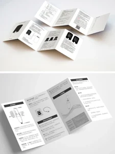 Product Instruction Manuals And Advertising Brochures Printing Custom Folding Small Batch Black And White Color Options