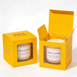 Product Packaging Various Card Box Designs Custom Logo Candle Rigid Paper Gift Box Packaging