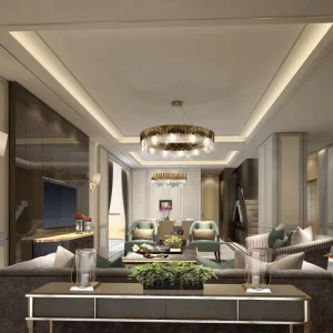 Professional 3D Rendering Service Minimalist Luxurious Modern Style Complete Projects for Various Scenarios Interior Design