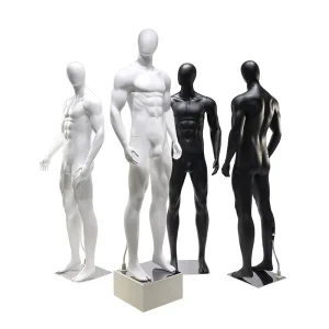Professional Athletic Men’s Plastic Torso Mannequin with Standing Pose for Apparel Display Custom Props