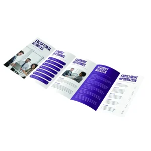 Professional Brochure Printing Custom Sizes Patterns and Factory Direct Rates