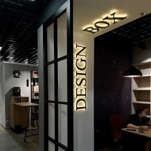 Professional Custom Black Letter Acrylic Logo Building Signage Shop Storefront Signs for Indoor