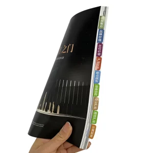 Professional Custom Design Catalog Printing Color Index Tabs Organization Manual Corporate Custom Product Catalog Printing