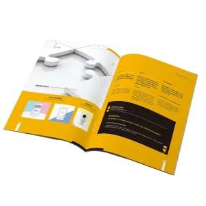 Professional Custom Free Design Low Cost Saddle Stitching Brochure Matte Cover Booklet Products Catalogue Printing