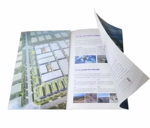 Professional Custom Product Promotion Brochure Catalogue Full Color 4-fold Cardboard Business Pamphlet Brochure