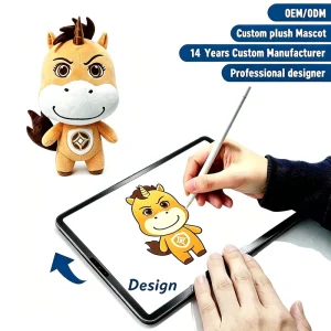 Professional Custom Unicorn Mascot Plush Mascot Factory OEM ODM Custom Design Unicorn Plushie OEM ODM Stuffed Animal with Logo