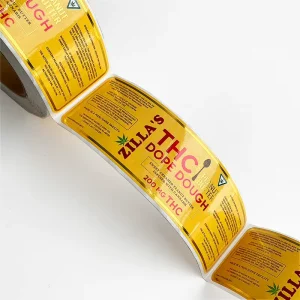 Professional Customized Brand Business logo Premium Gold Foil Glossy Roll Waterproof Custom Shape Mixed Size for Product Bottle