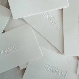 Professional Embossed Business Card Various Custom Options Durable Material Fast Shipping Perfect for Business Clients
