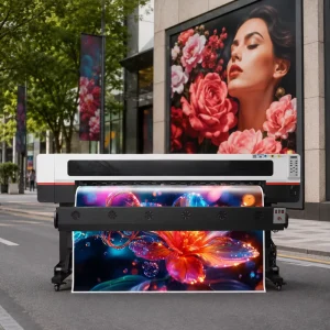 Professional High Precision 1.8m Large Format Printer with I3200 Printhead for Banner Poster Vinyl Canvas Printing