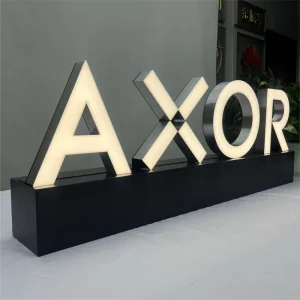 Professional Storefront Frontlit LED Acrylic 3D Illuminated Signs IP65 Waterproof Advertising Decoration Bluetooth WiFi Control