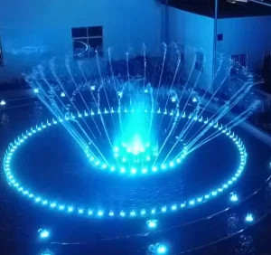 Programmable Dancing Water Music Fountain Stainless Steel IP68 Waterproof LED Underwater Fountain Light Outdoor Garden Fountain