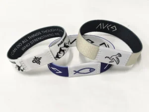 Programmable Elastic RFID Wristband Woven Fabric NFC Bracelet Custom Logo for Festival Concert Gym Water Park
