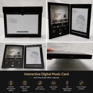 Programmable Electronic Greeting Card 128MB 256MB Memory Sound Module Card for Luxury Gift Packaging
